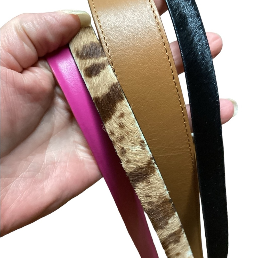 Talbots leather Statement belt lot Size Large